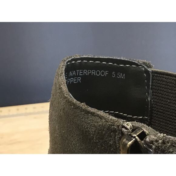 Blondo Waterproof Trendy Ankle Booties Women's 5.5 Black Square Toe Side Zipper - Picture 5 of 7